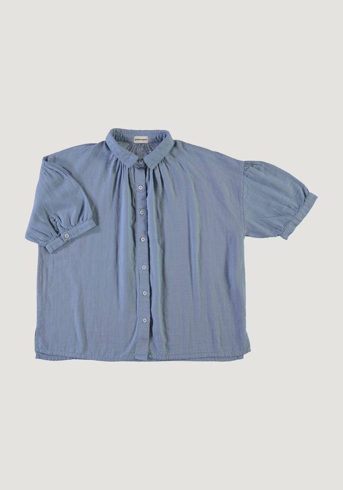 Cămașă femei din muselină dublă de bumbac - Neotine Faded Denim