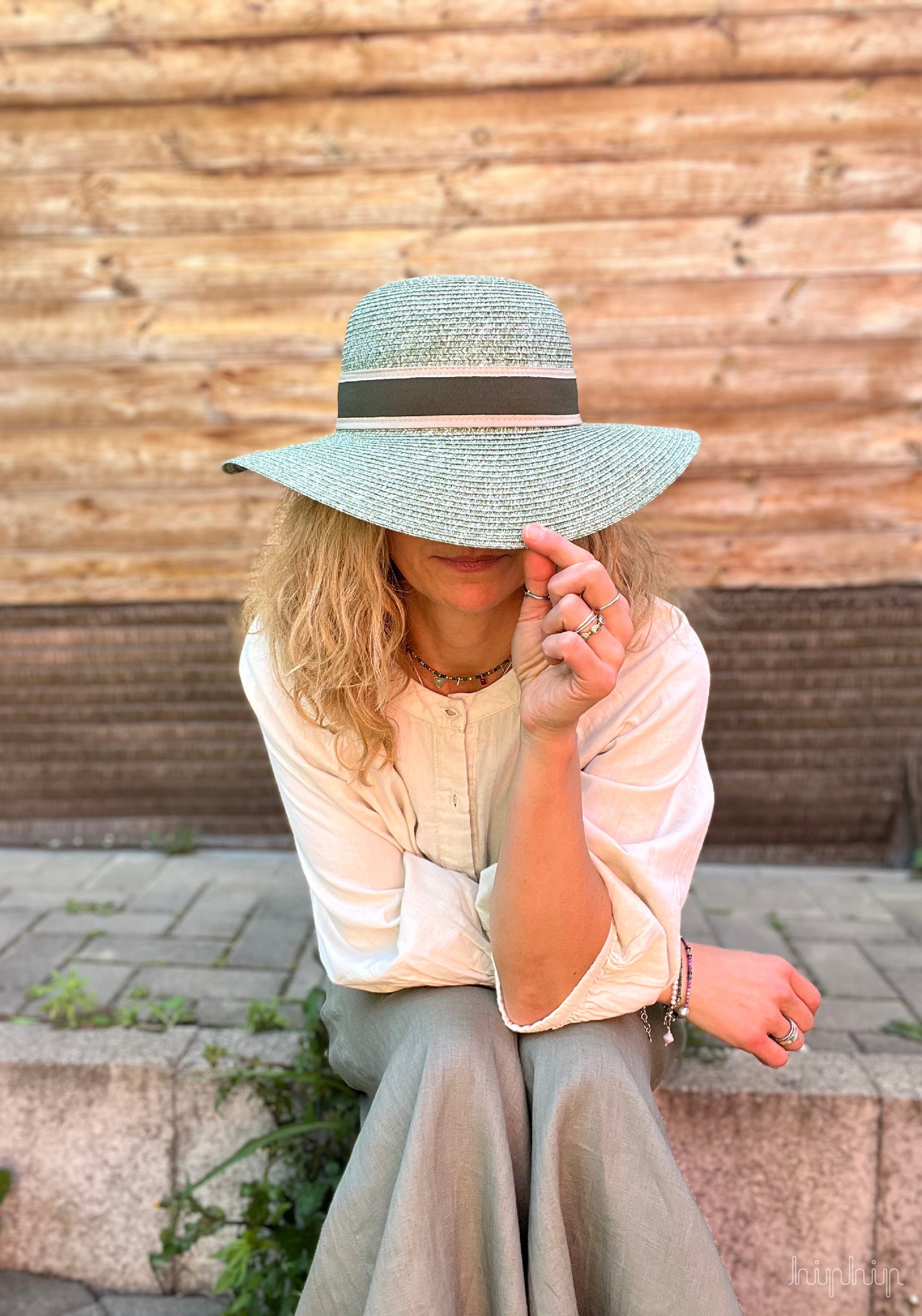 Cămașă femei din muselină dublă de bumbac - Onagre Almond Milk