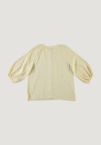 Cămașă femei din muselină dublă de bumbac - Onagre Pastel Yellow