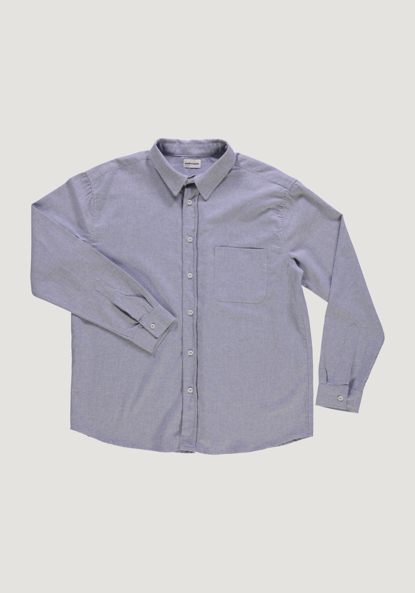 Cămașă bărbați din flanel de bumbac - Camisa Bleu Ciel