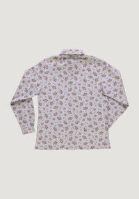 Cămașă femei din flanel de bumbac - Capucine Rose Gris Motif