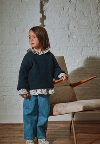 Cămașă din flanel de bumbac - Colchique Rose Gris Motif