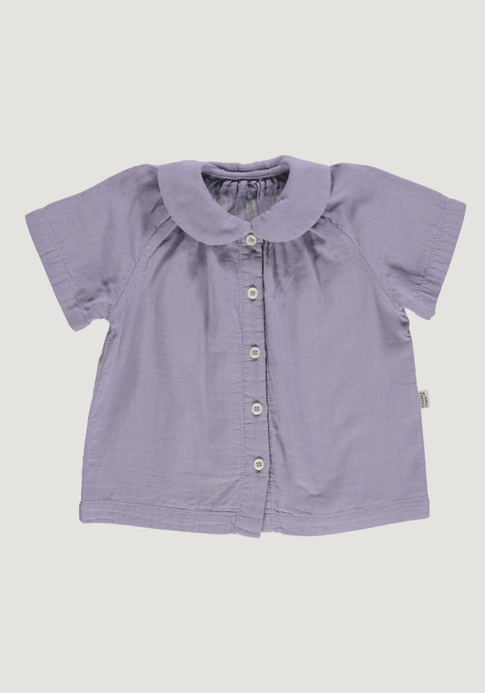 Cămașă din muselină dublă de bumbac - Ancolie Lavender Aura Poudre Organic HipHip.ro