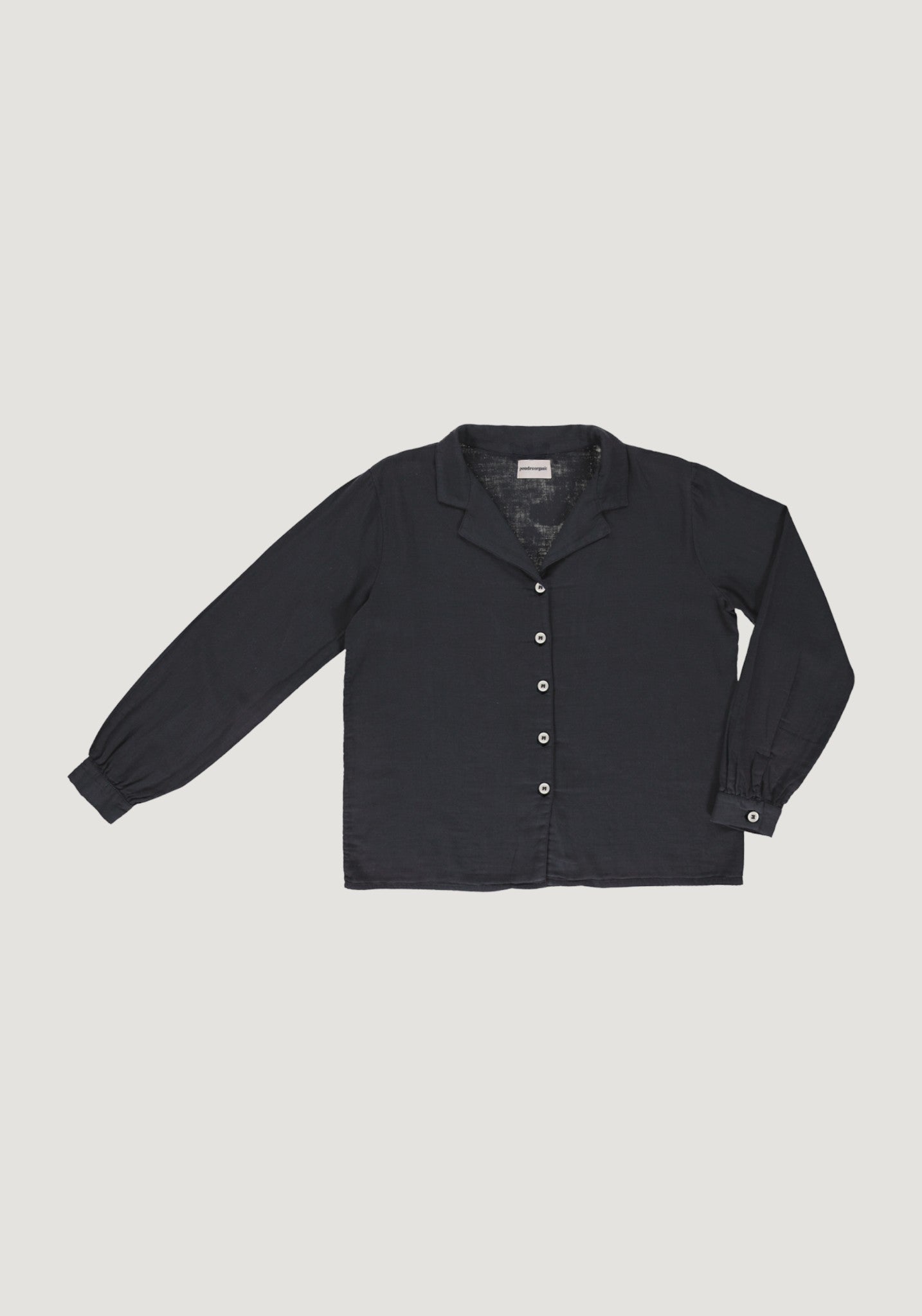 Cămașă muselină dublă din bumbac - Datte Pirate Black