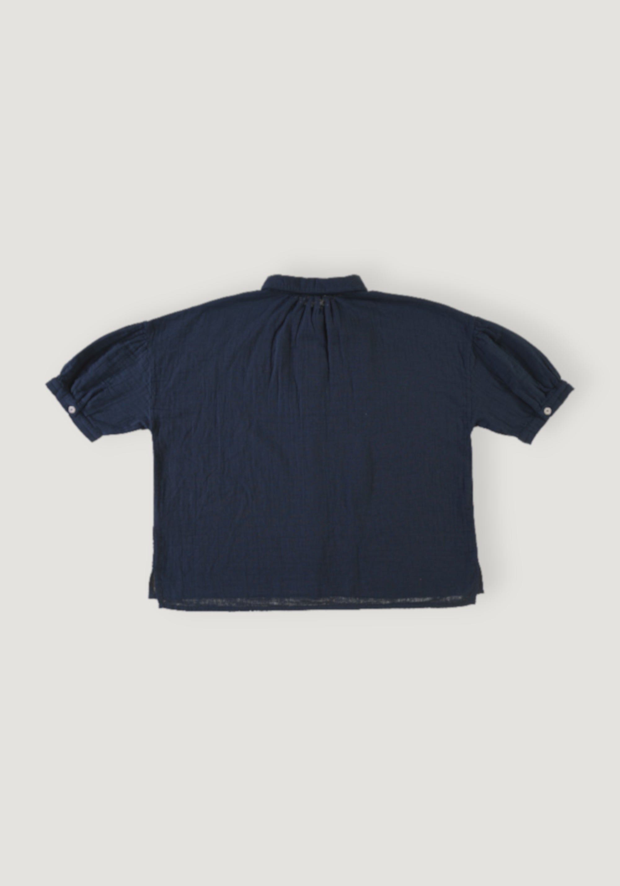 Cămașă muselină dublă din bumbac - Neotine Midnight Navy