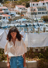 Cămașă femei din muselină dublă de bumbac - Neotine Sun Kiss