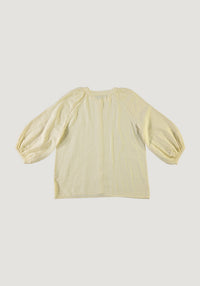 Cămașă femei din muselină dublă de bumbac - Onagre Pastel Yellow