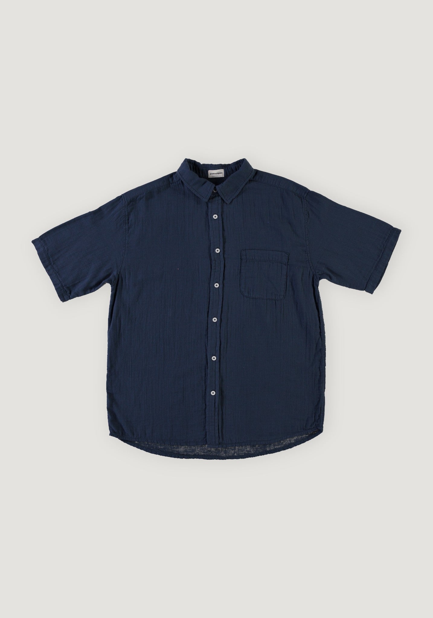Cămașă muselină dublă din bumbac - Spiree Midnight Navy