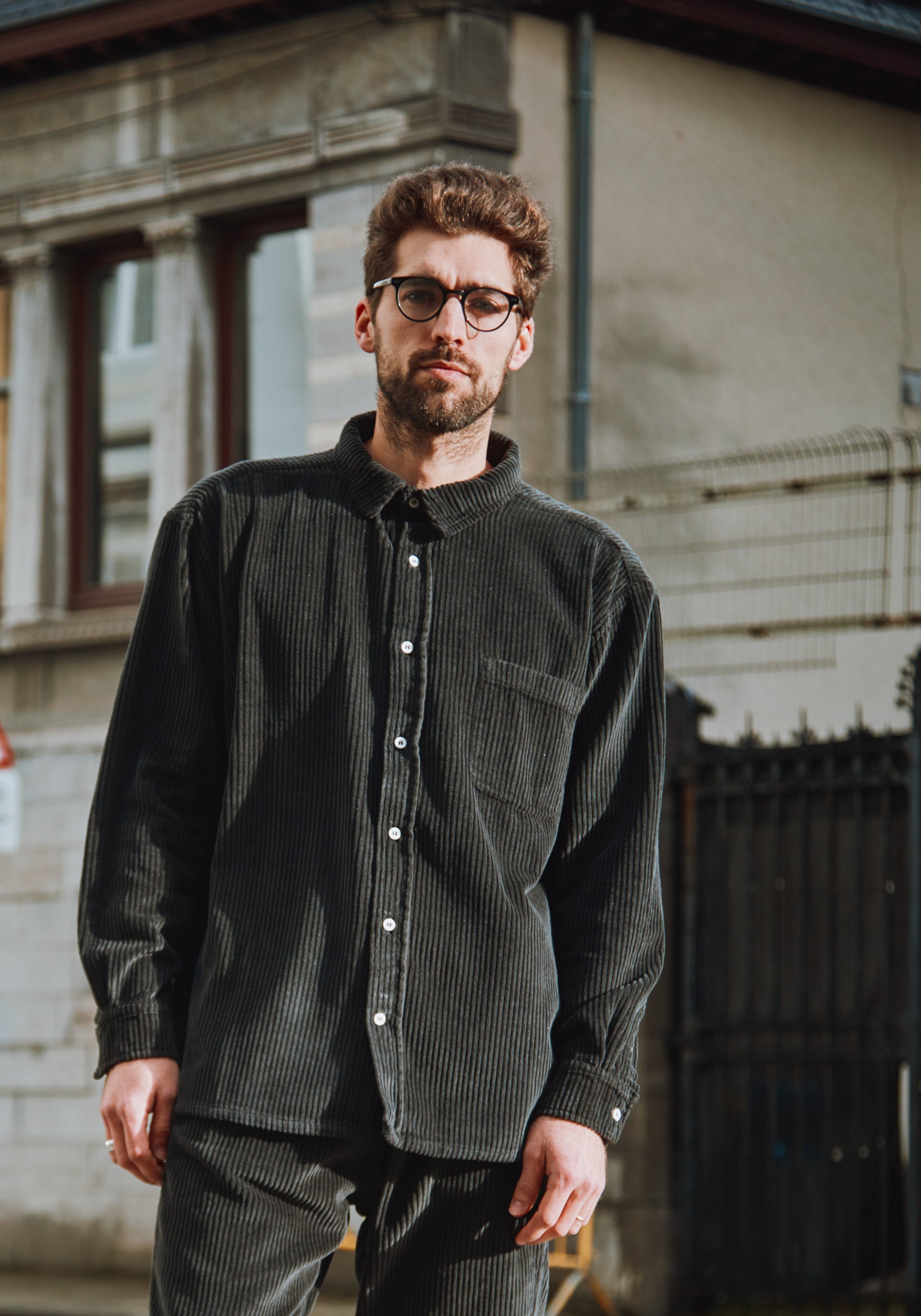 Cămașă reiat bărbați din bumbac - Lenhador Pirate Black