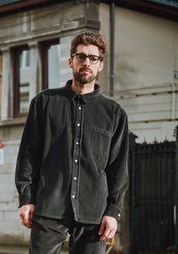 Cămașă reiat bărbați din bumbac - Lenhador Pirate Black