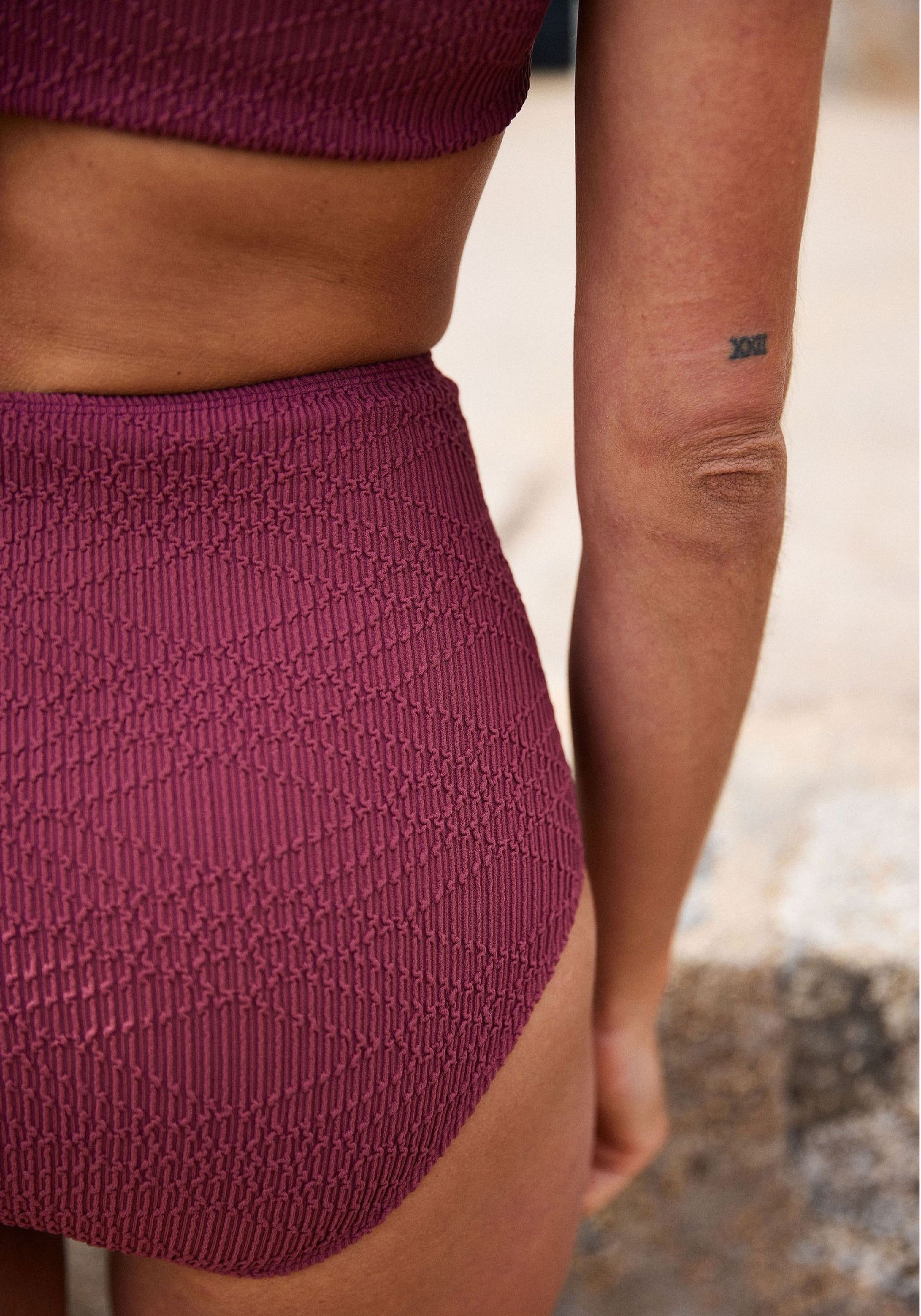 Slip baie protecție UV - Leandra Pourpre