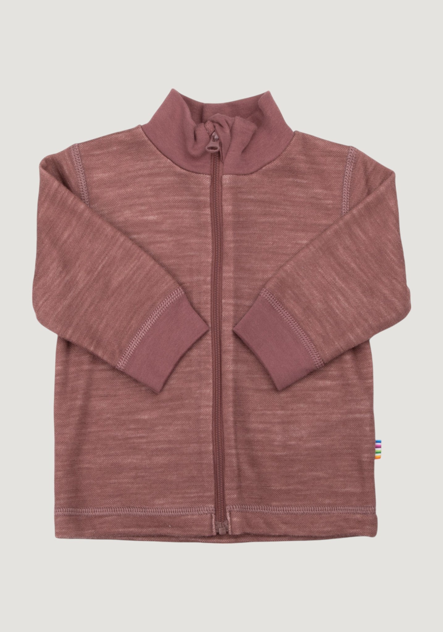 Cardigan din lână merinos și bambus - Goose Dark Rose