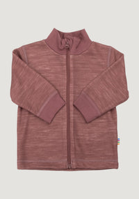 Cardigan din lână merinos și bambus - Goose Dark Rose