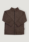 Cardigan din lână merinos și bambus - Solid Brown