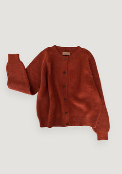 Cardigan femei alpaca - Mona Brickred Esencia HipHip.ro