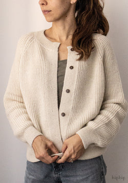 Cardigan femei alpaca - Mona Ivory Esencia HipHip.ro