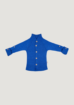 Cardigan lână merinos - Classic Blue ManyMonths HipHip.ro