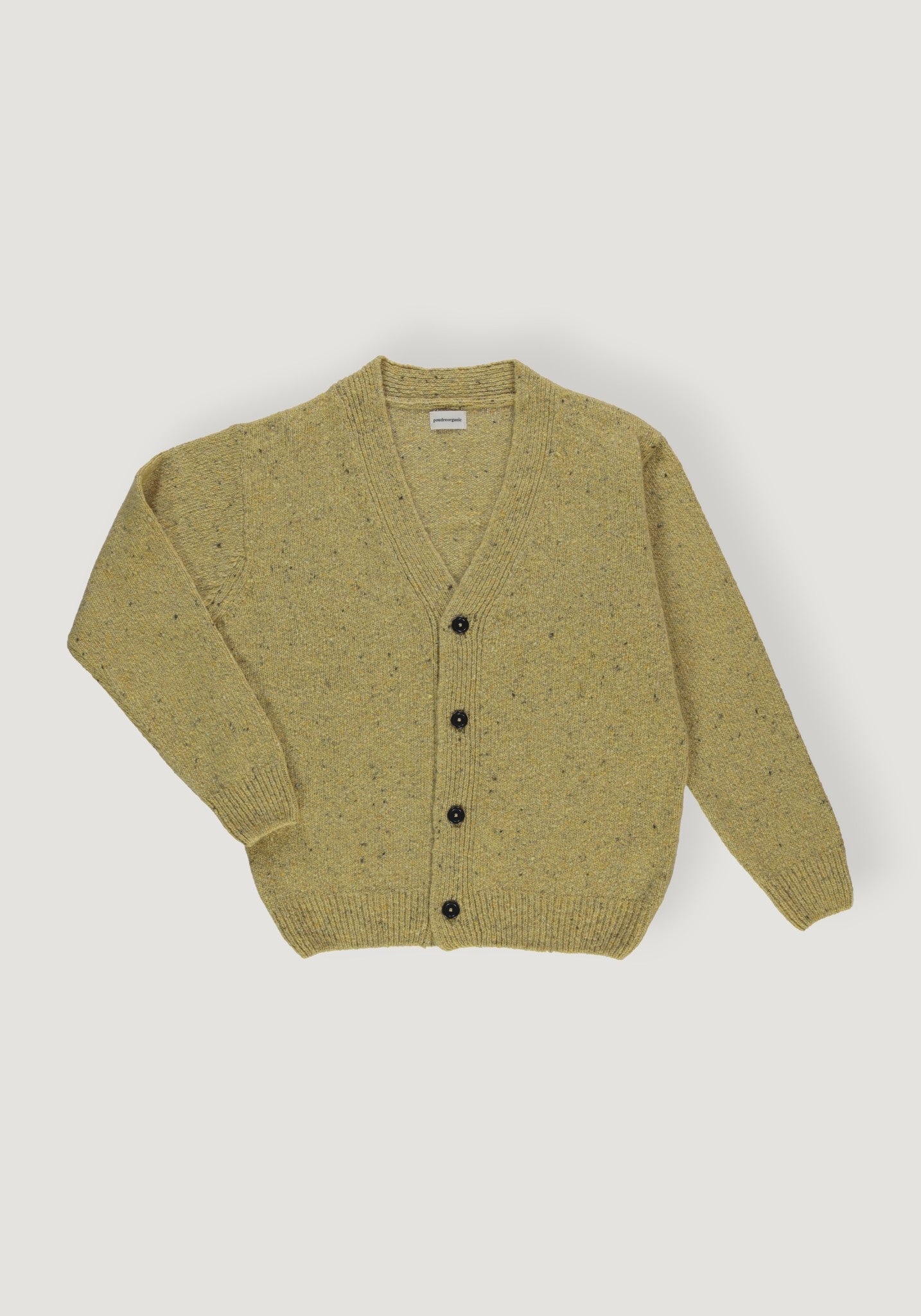 Cardigan tricotat din lână - Ammi Speckled Yellow