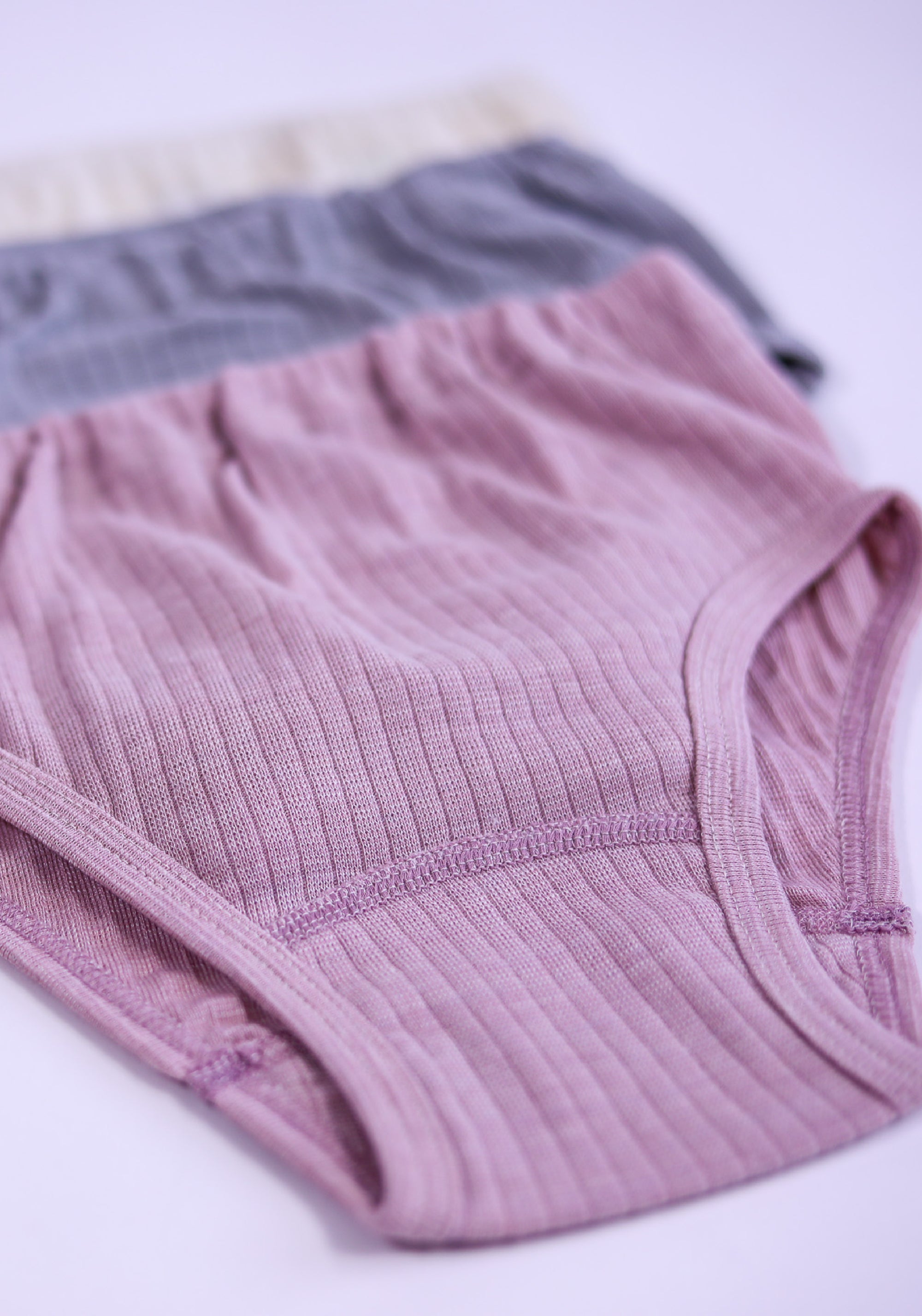 Chilot Briefs seamless din lână merinos, mătase și bumbac - Dusty Rose