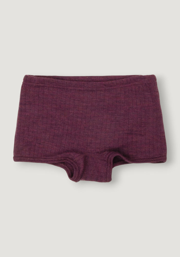 Chilot Hipster fete din lână merinos - Basic Plum 100