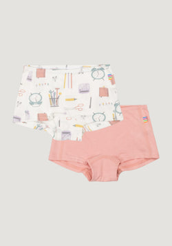 Chiloți Hipster fete din bambus - Girls Desk (set 2 buc)