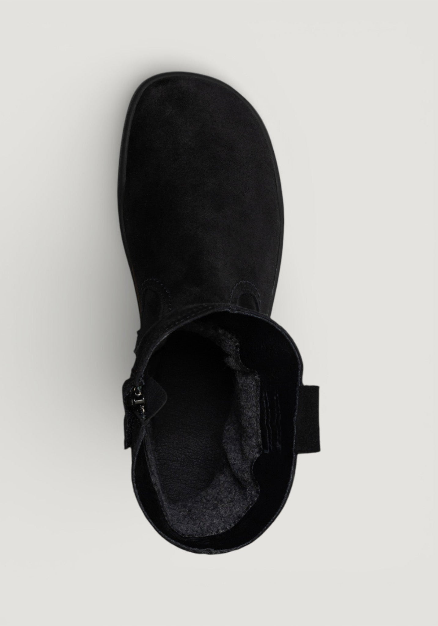 Cizme Barefoot cu membrană Primaloft îmblănite - Black