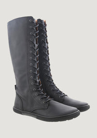 Cizme Barefoot femei din piele - Flora Black 36