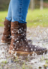 Cizme Barefoot îmblănite femei - Brown