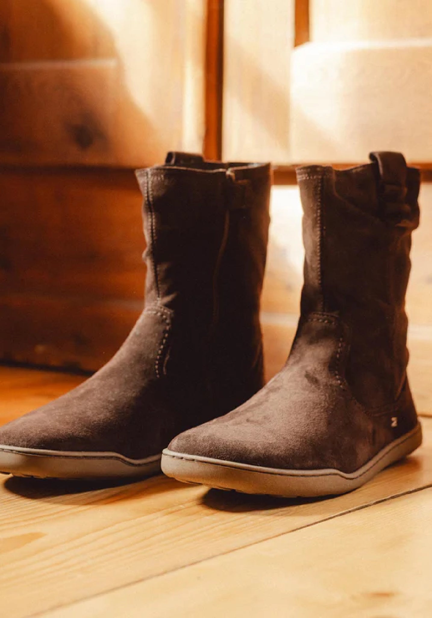 Cizme Barefoot îmblănite femei - Brown