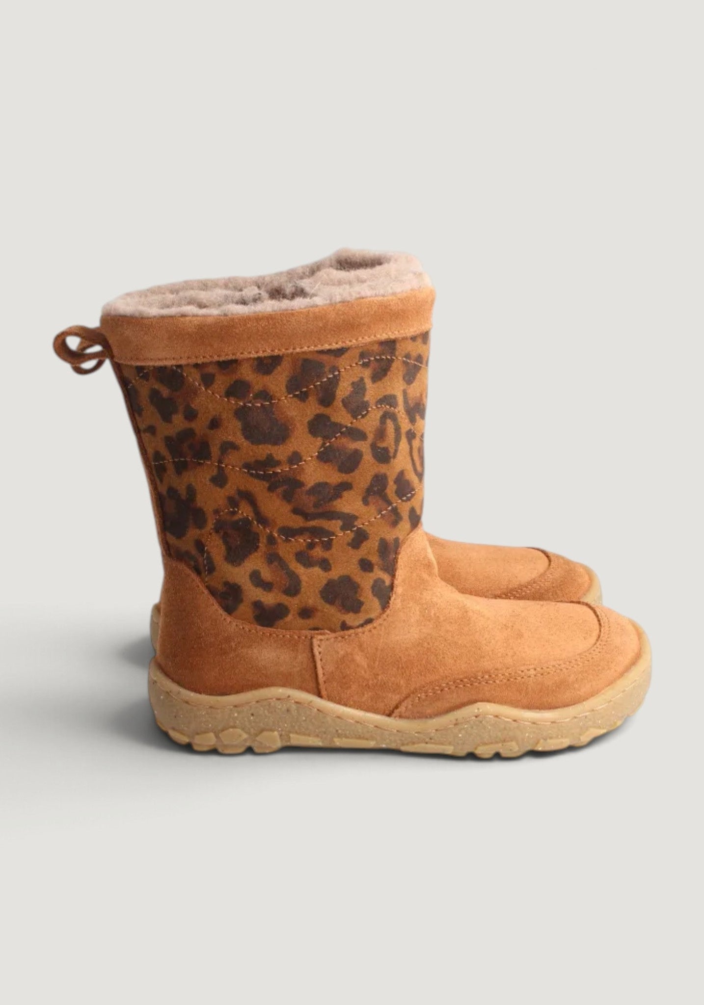 Cizme Barefoot impermeabile îmblănite - Alpaka Hazelnut