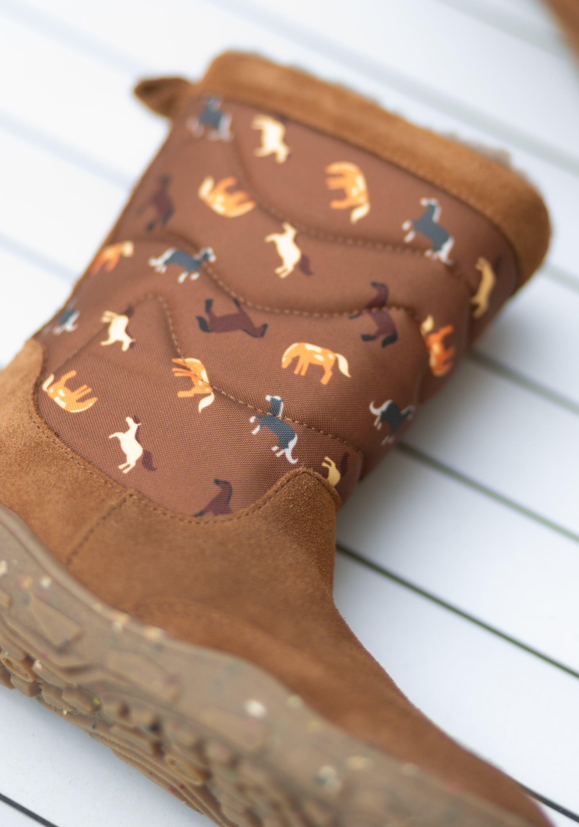 Cizme Barefoot impermeabile îmblănite - Alpaka Hazelnut