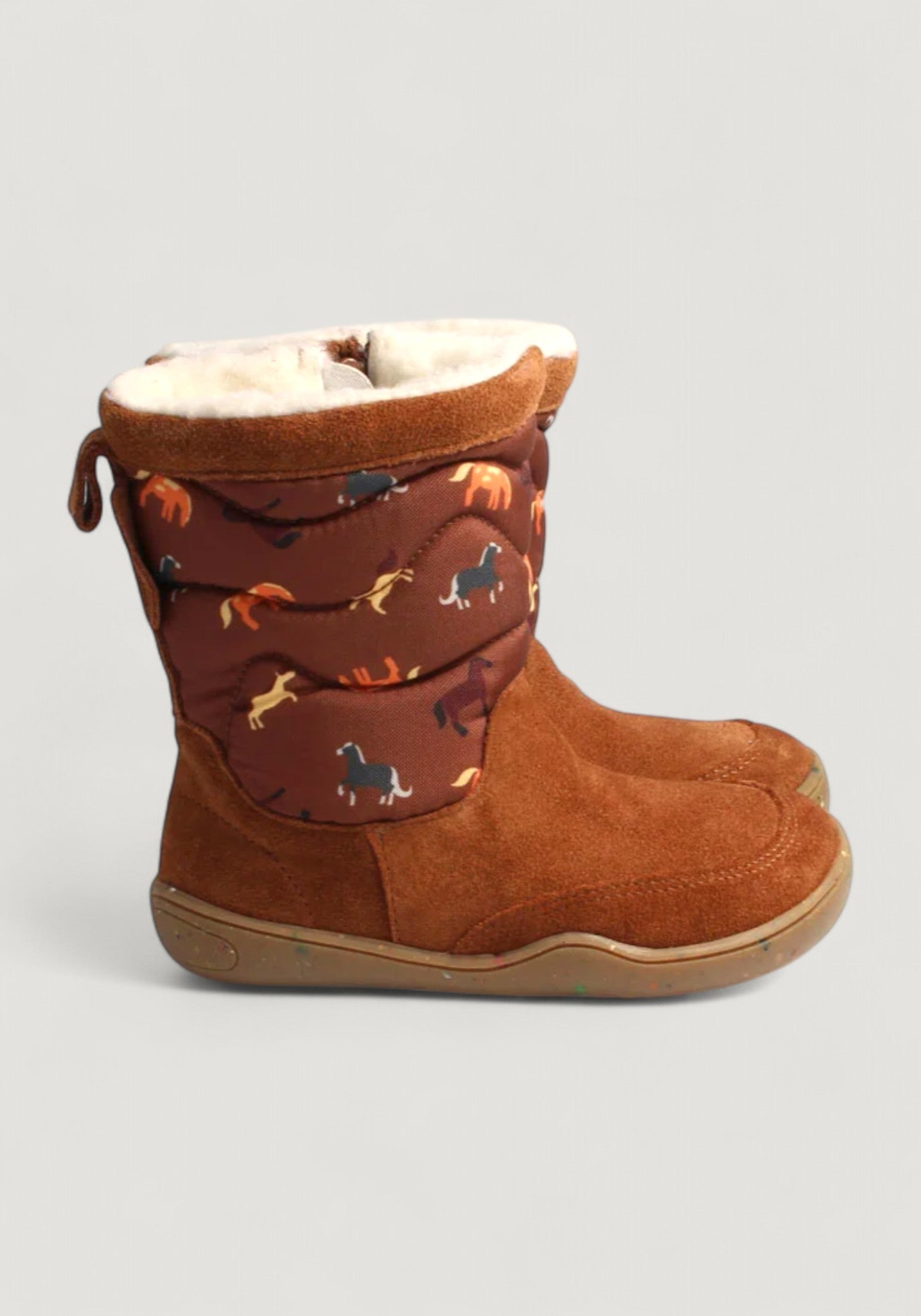 Cizme Barefoot impermeabile îmblănite - Alpaka Hazelnut