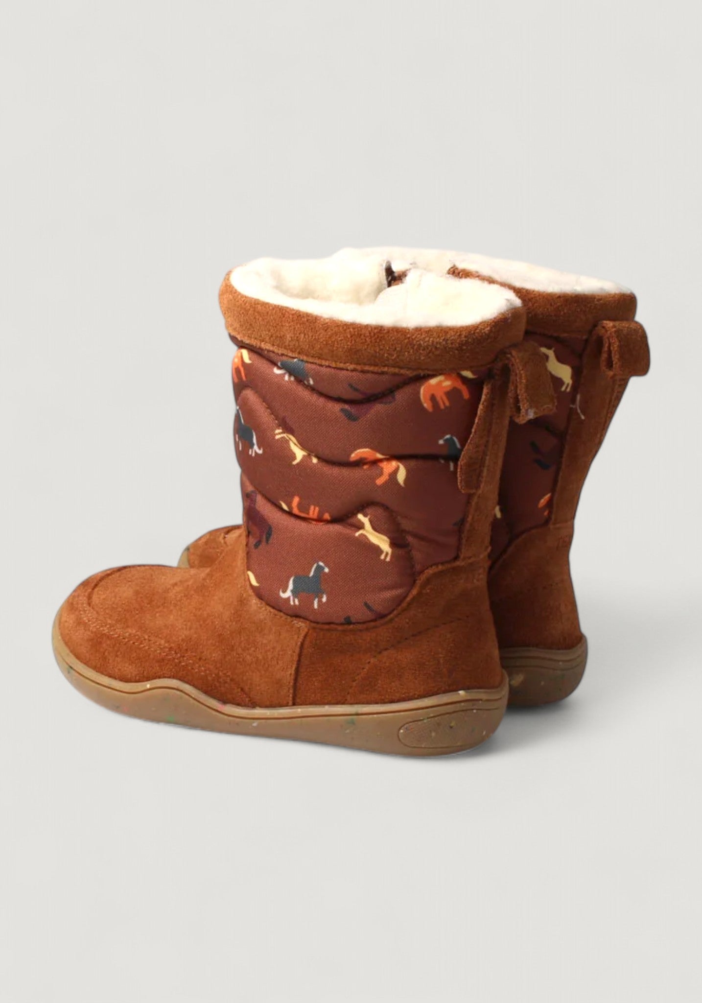 Cizme Barefoot impermeabile îmblănite - Alpaka Hazelnut
