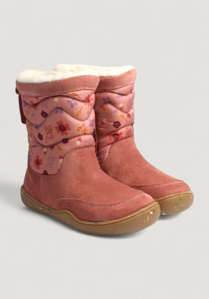 Cizme Barefoot impermeabile îmblănite - Alpaka Winter Rosa