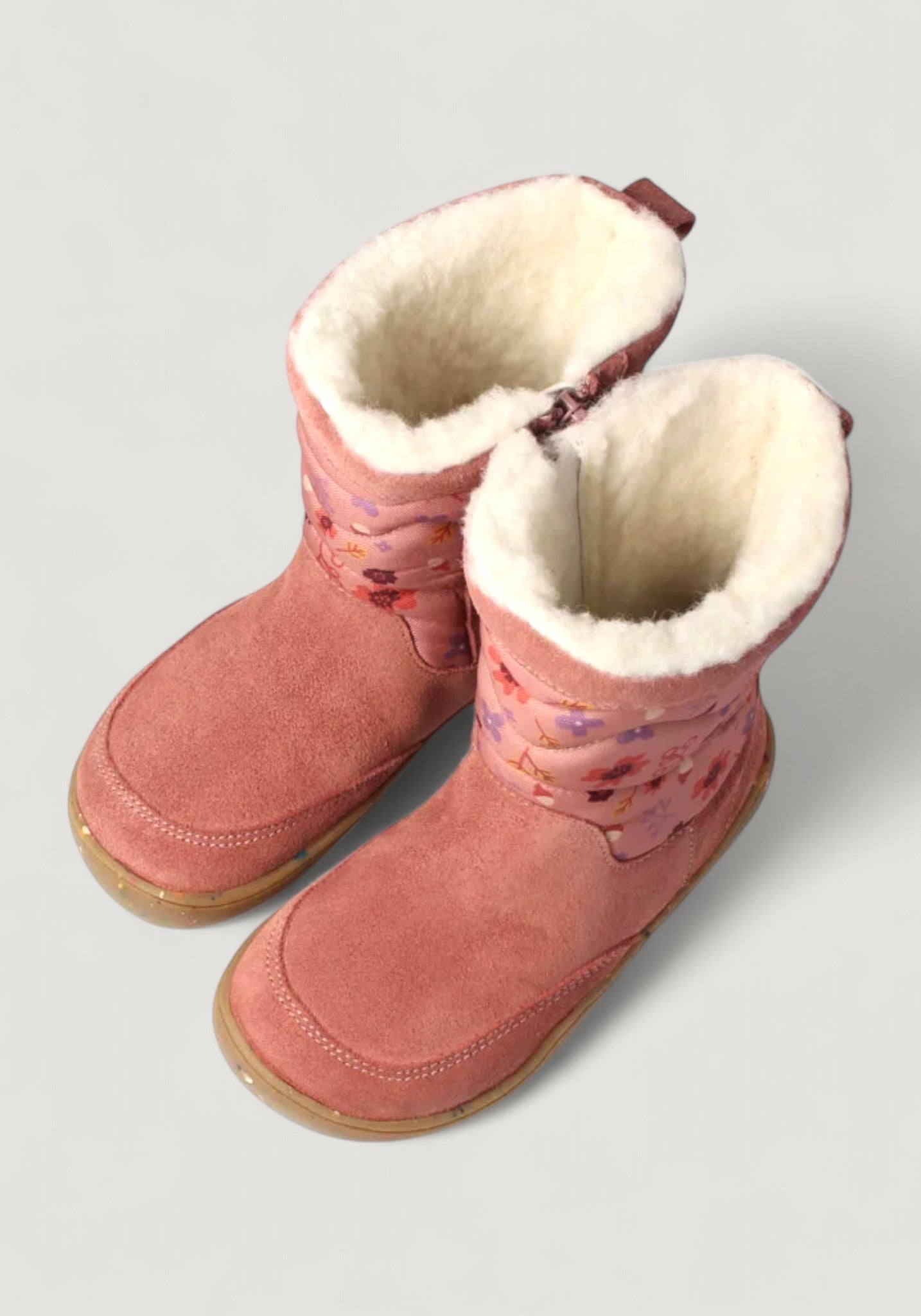 Cizme Barefoot impermeabile îmblănite - Alpaka Winter Rosa