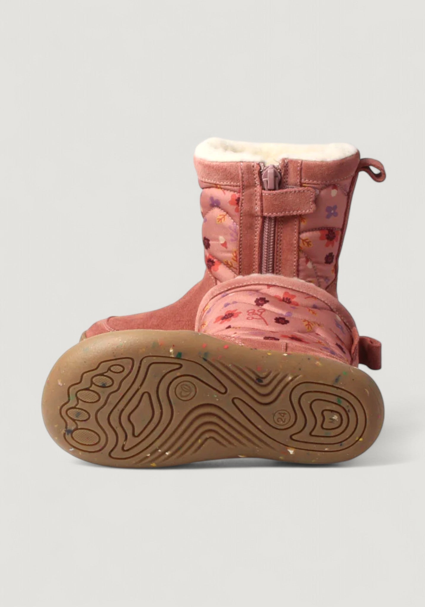 Cizme Barefoot impermeabile îmblănite - Alpaka Winter Rosa