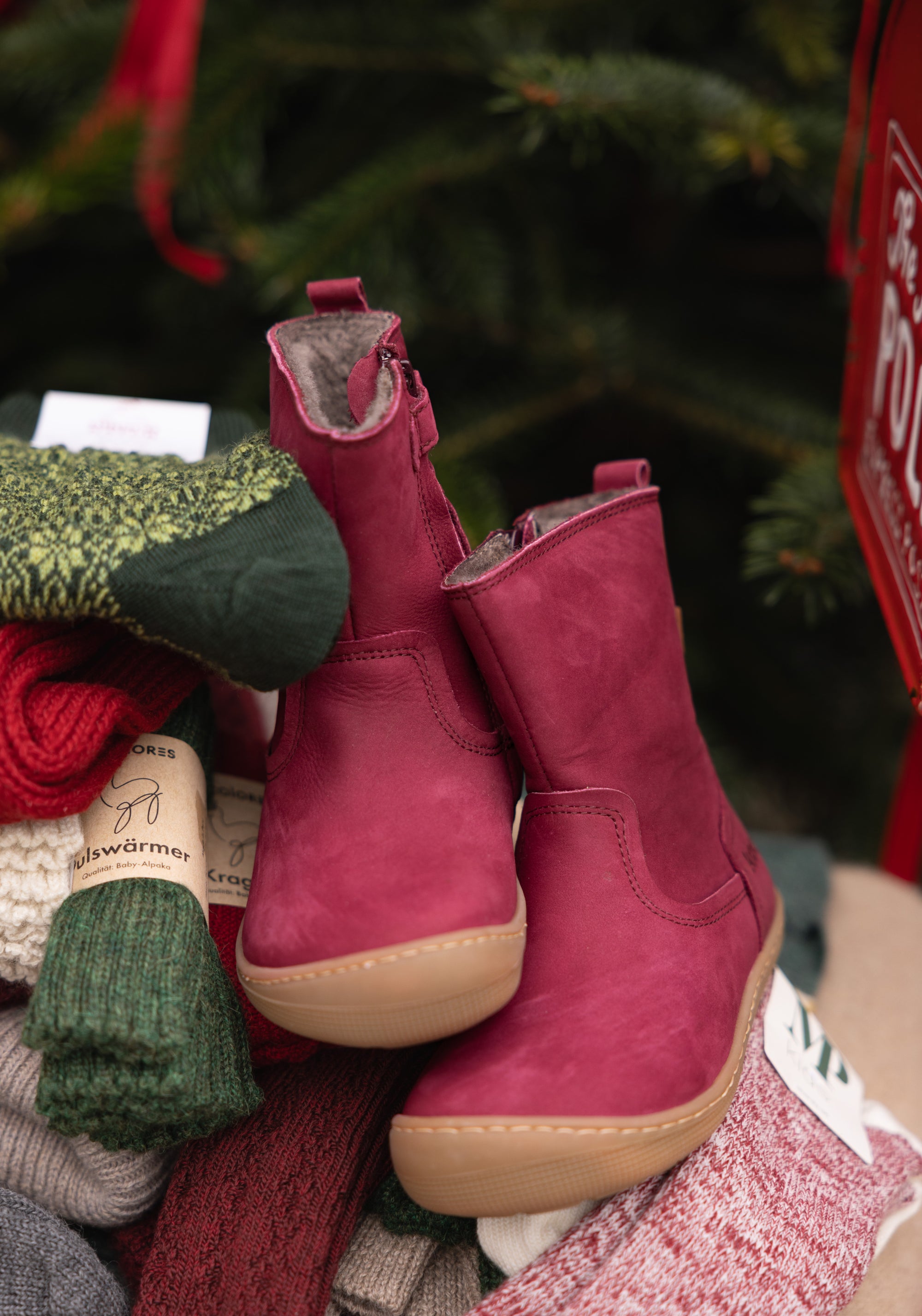 Cizme Barefoot impermeabile îmblănite - Delea Bordo