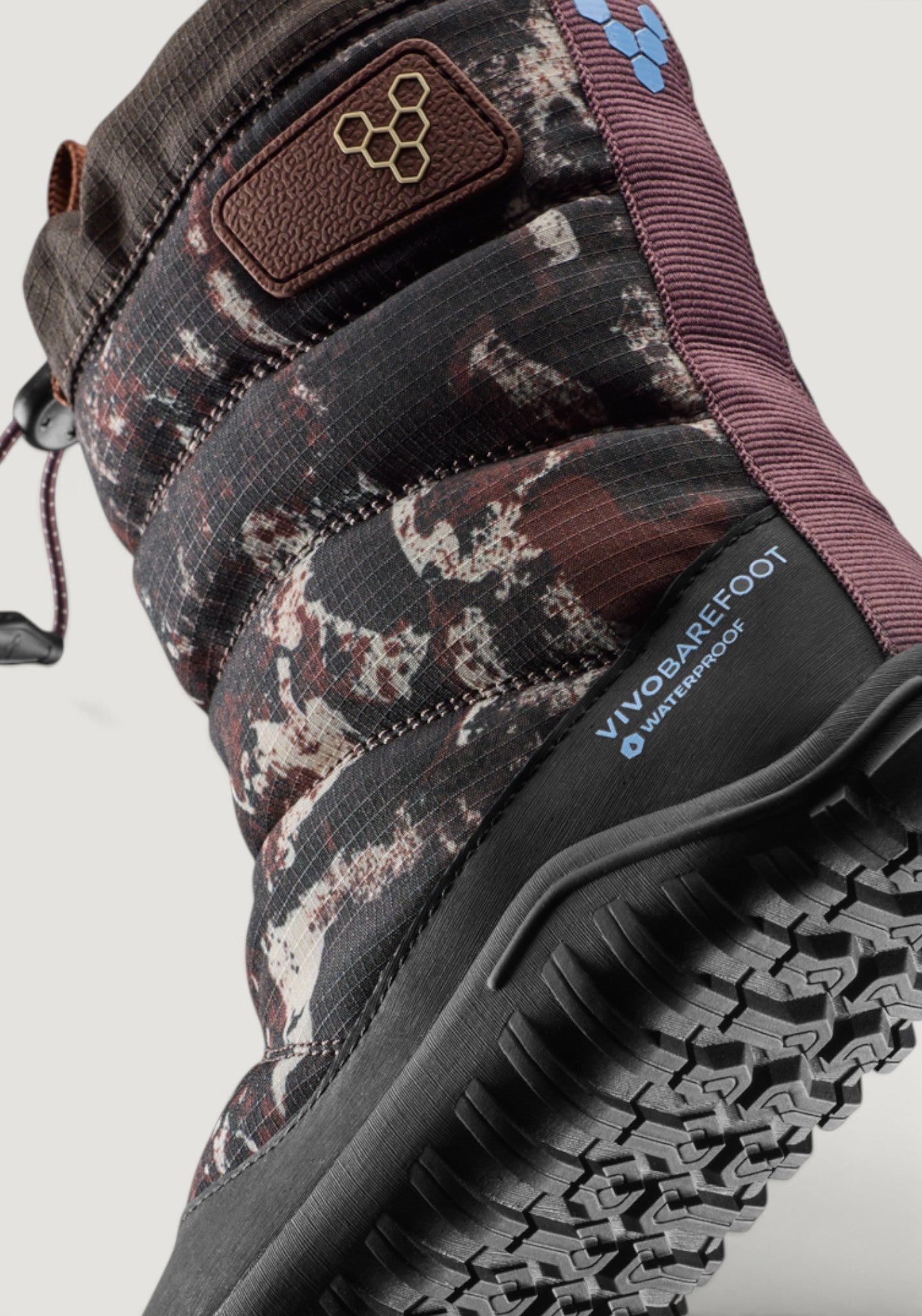 Cizme Barefoot impermeabile - Tracker Boot AT Kids Mole Print