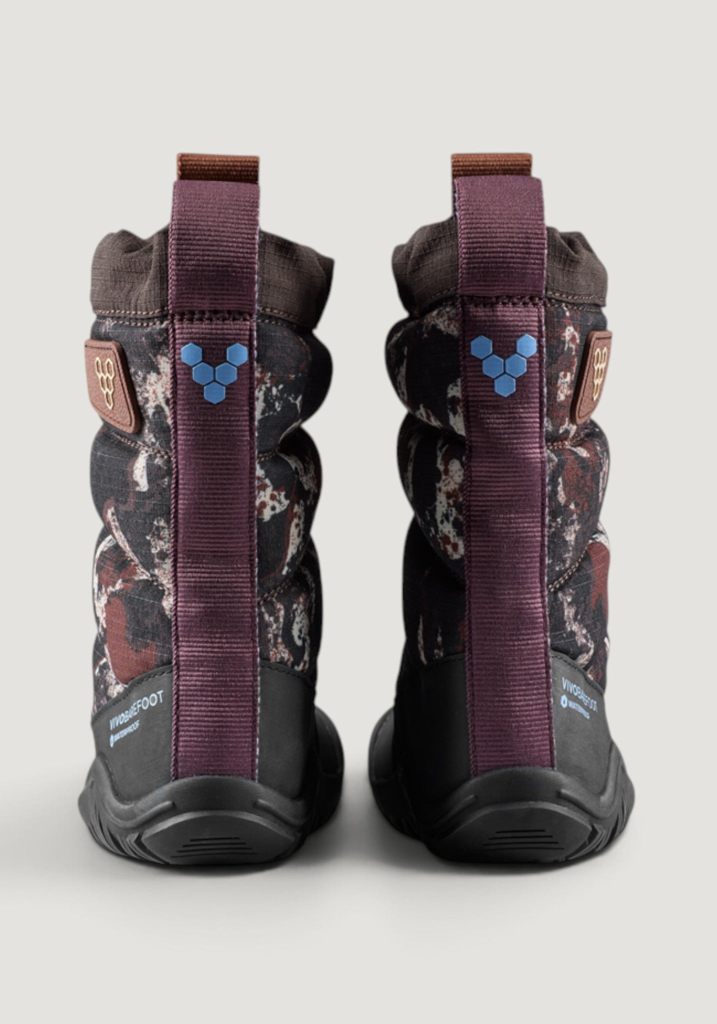 Cizme Barefoot impermeabile - Tracker Boot AT Kids Mole Print