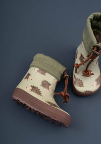 Cizme de cauciuc Barefoot îmblănite - Thermo Hedgehog
