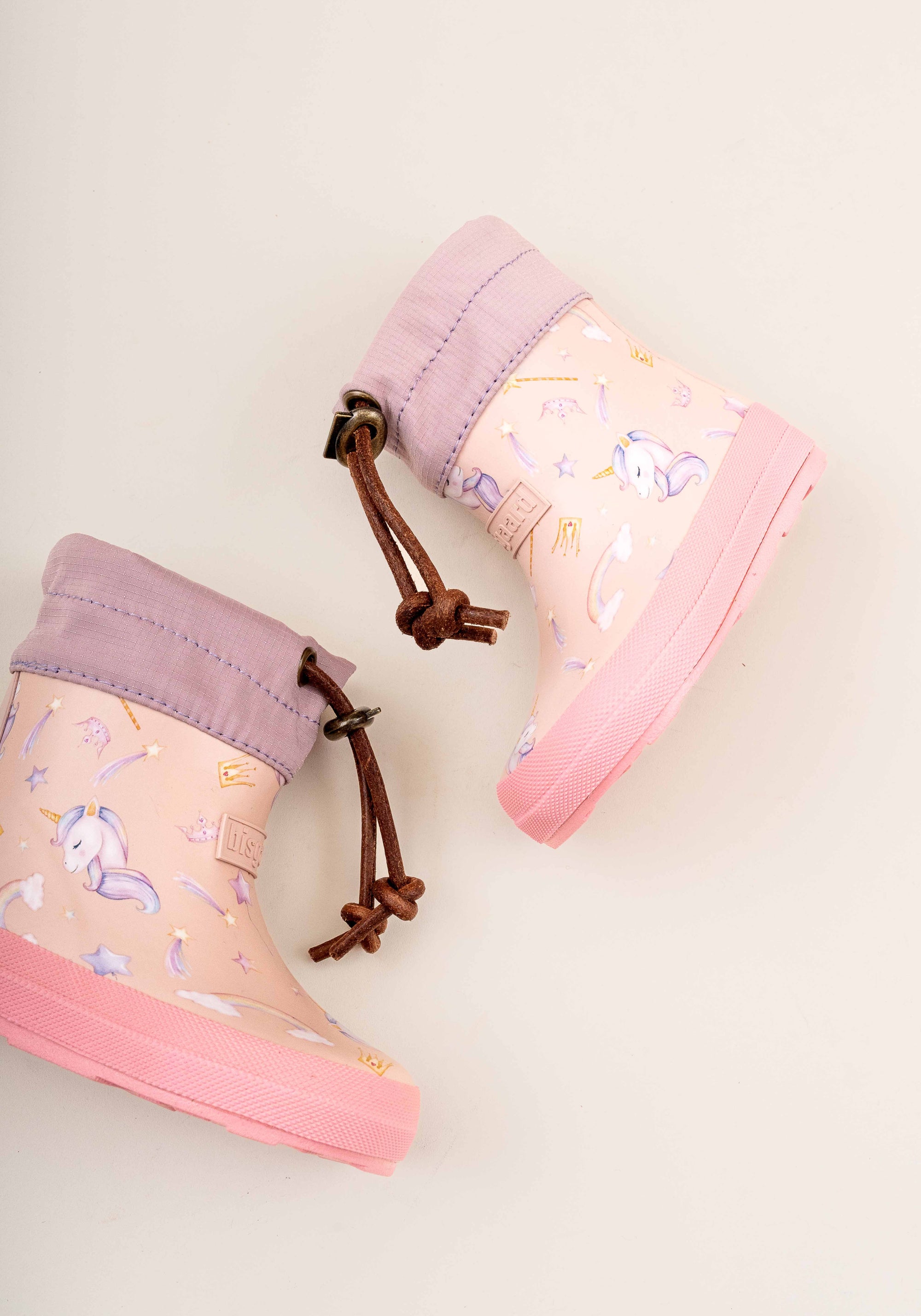 Cizme de cauciuc Barefoot îmblănite - Thermo Unicorn
