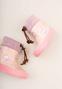 Cizme de cauciuc Barefoot îmblănite - Thermo Unicorn