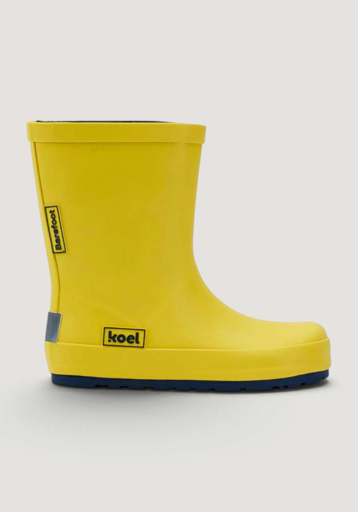 Cizme de cauciuc Barefoot Wide - Wini Yellow