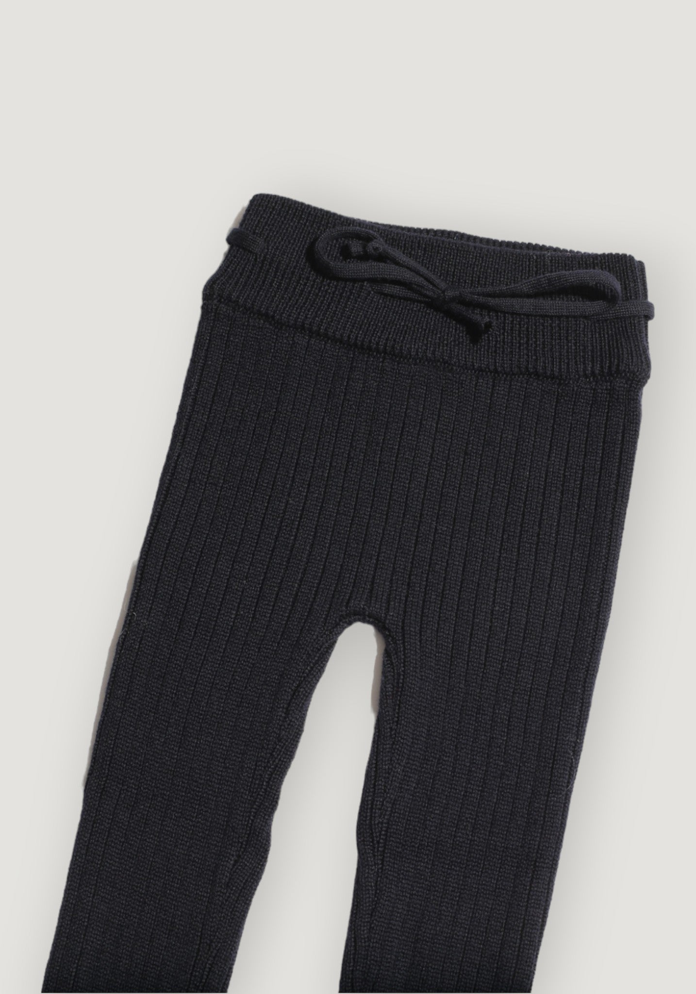 Colanti Big Rib din lână merinos - Bleumarin Oona HipHip.ro