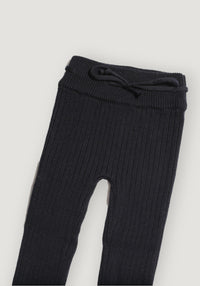 Colanti Big Rib din lână merinos - Bleumarin Oona HipHip.ro