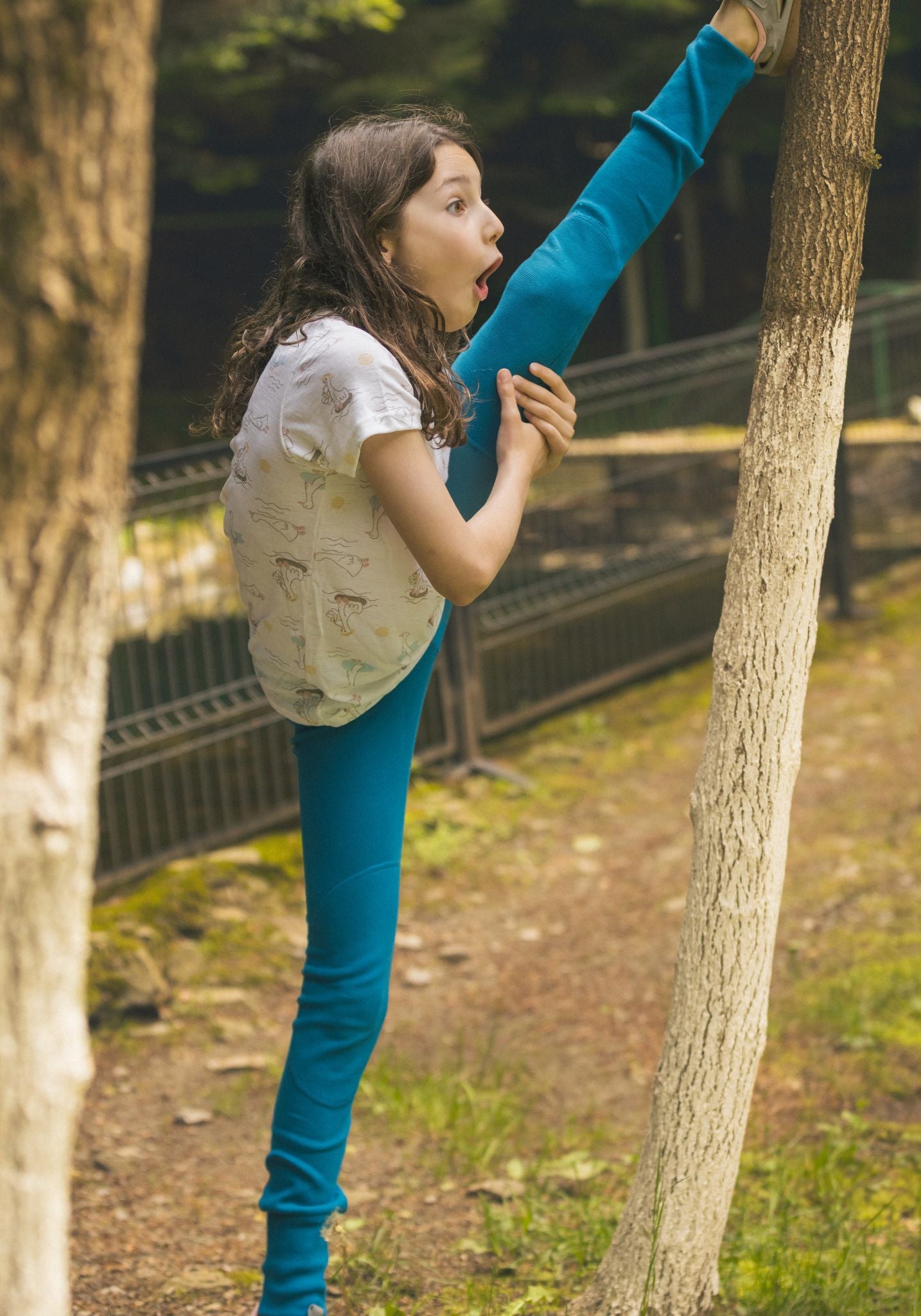 Colanți bumbac - Caribbean Blue