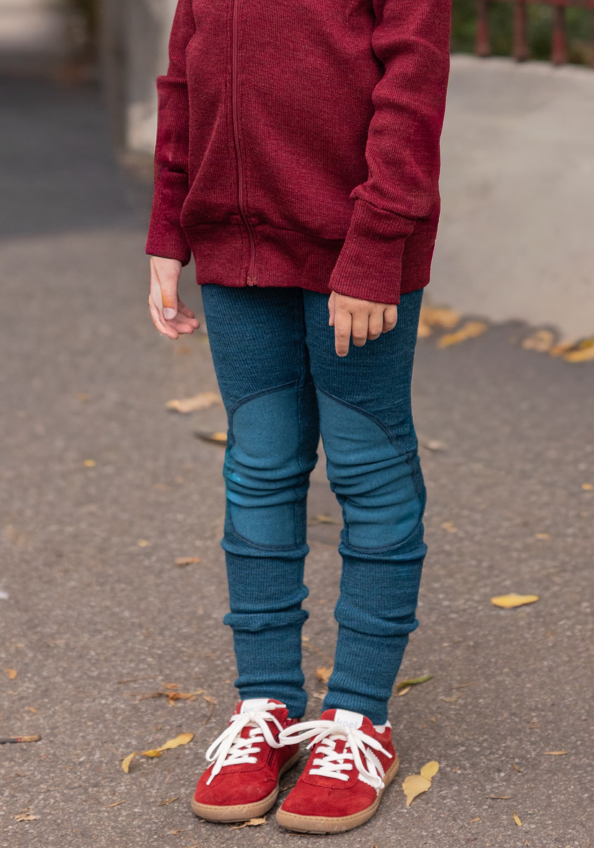 Sneakers Barefoot din piele întoarsă - Declan Red