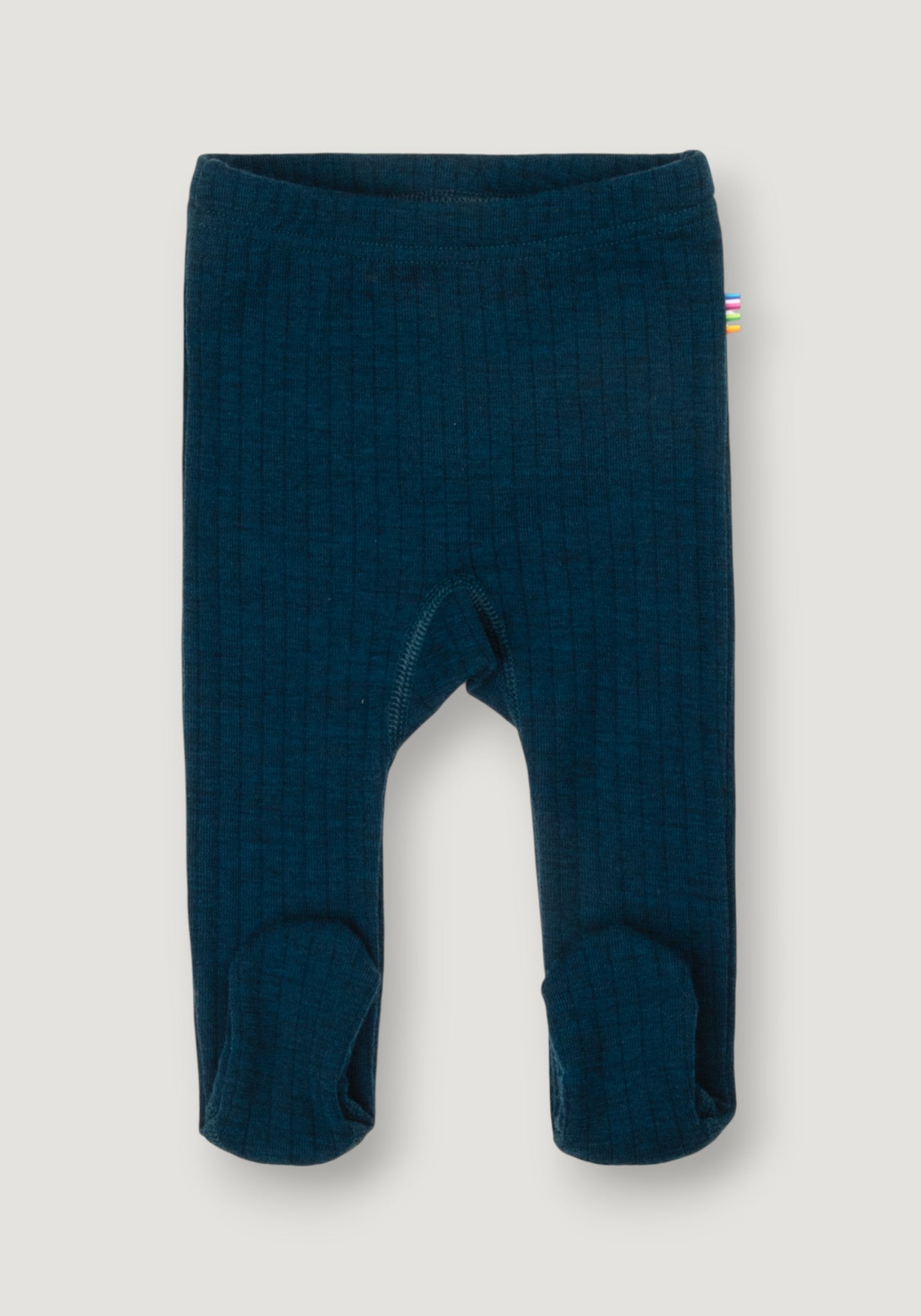 Colanți cu șosete lână merinos - Basic Dark Turquoise 60