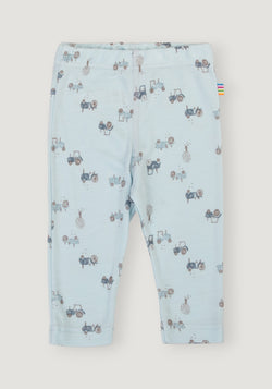 Colanți din bambus - Tractor Light Blue