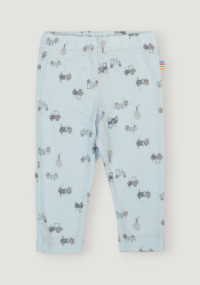 Colanți din bambus - Tractor Light Blue